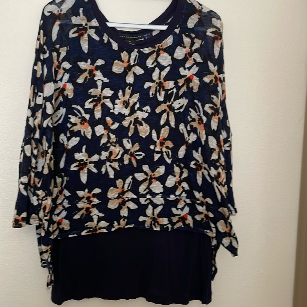 Grace Elements High Low Sweater with Long Tank Top Underneath